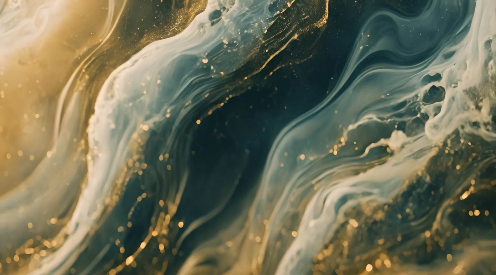 Liquid Gold Elegance Abstract Stock Video